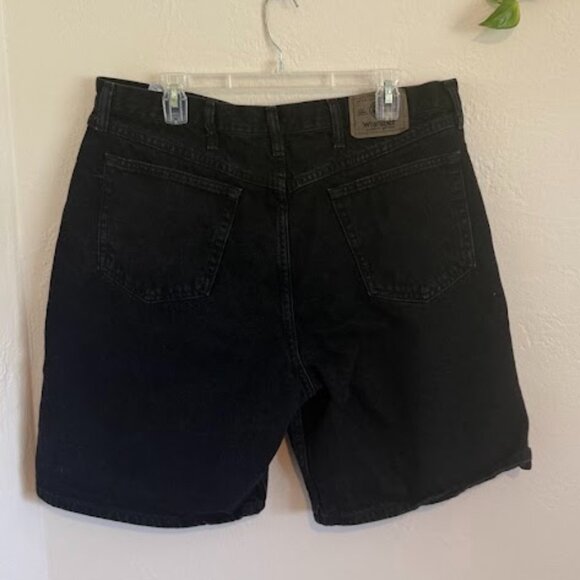 Wrangler Black Denim Cutoffs - Picture 2 of 4